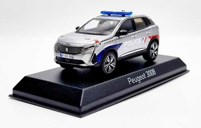 Miniature Peugeot 3008 GT Police Nationale 2023 Voiture de Collection 1 43 en Metal Norev Cdiscount Jeux Jouets