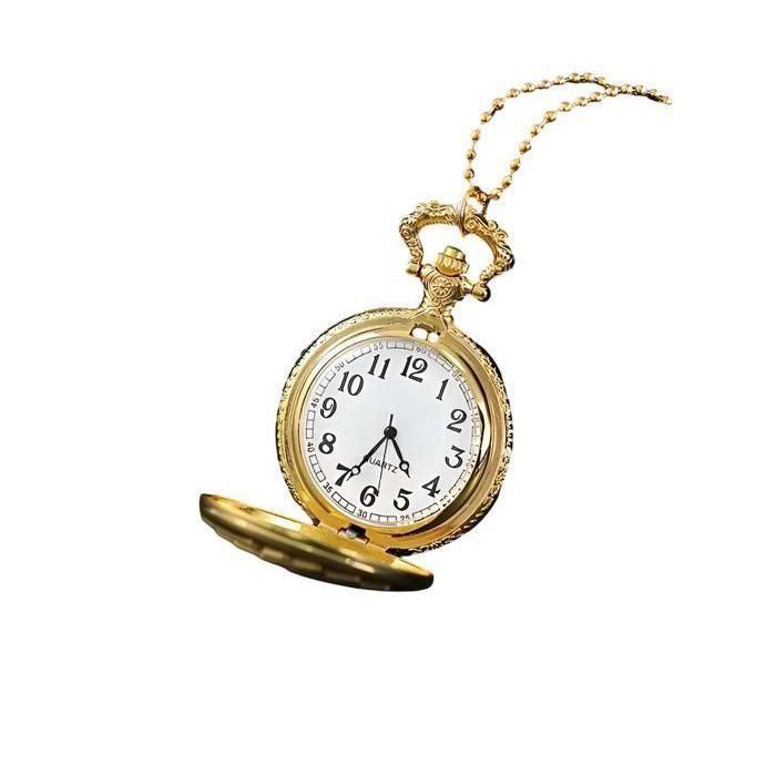 Collier pendentif Montre à Gousset WITT Incabloc Metal doré Femme Original Vintage XXe Collection - Collection