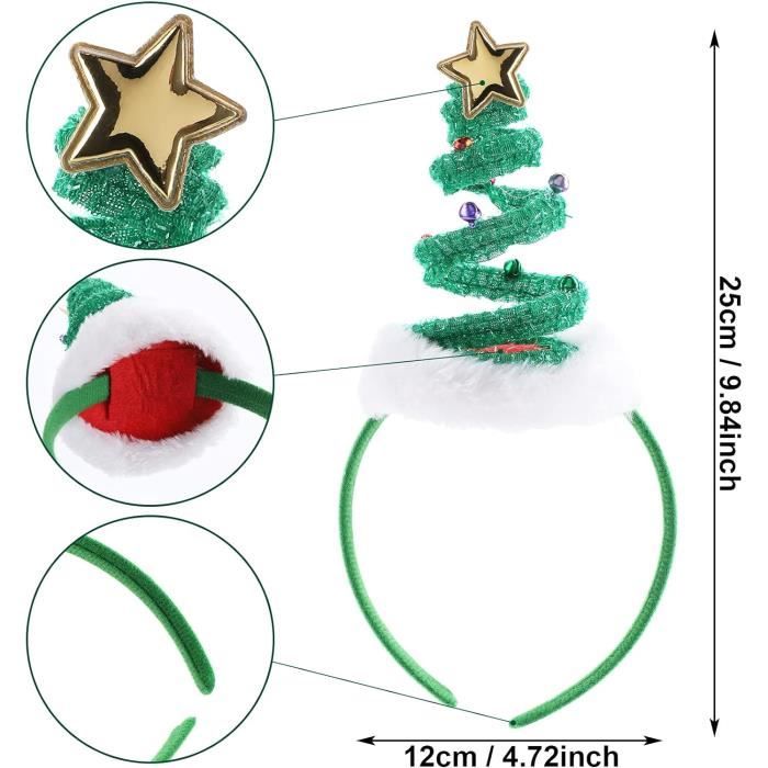 Edary Bandeau lumineux de Noël avec flocons de neige et étoile verte -  Accessoire de cheveux pour femmes et filles (blanc) : : Beauté et  Parfum