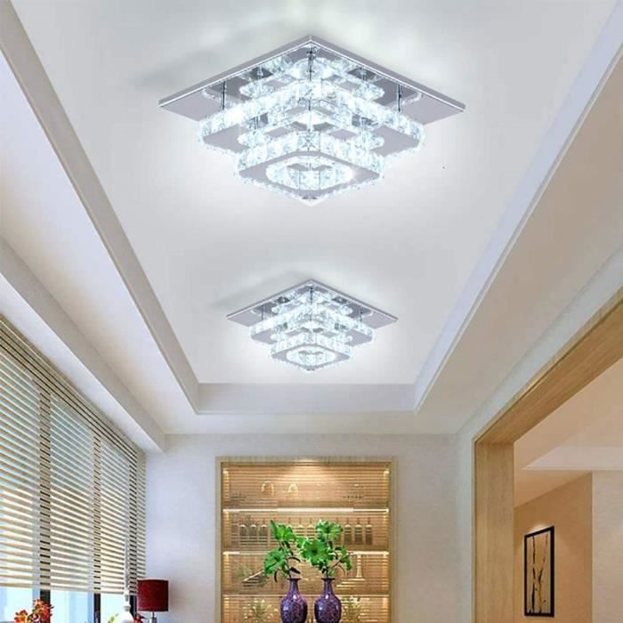 Lustre Cristal LED Encastré Cainjiazh - 36W Blanc Froid 6500K - Pour Salon, Chambre, Salle à Manger