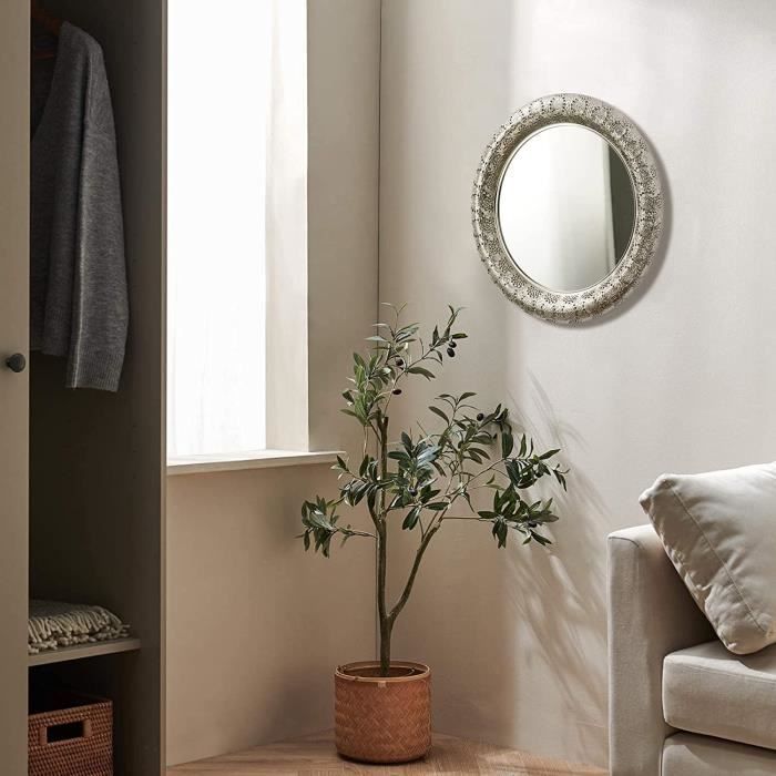 Miroir Acrylique Rond 18cm - Finition Argent Ou Or - Décoration Murale Moderne