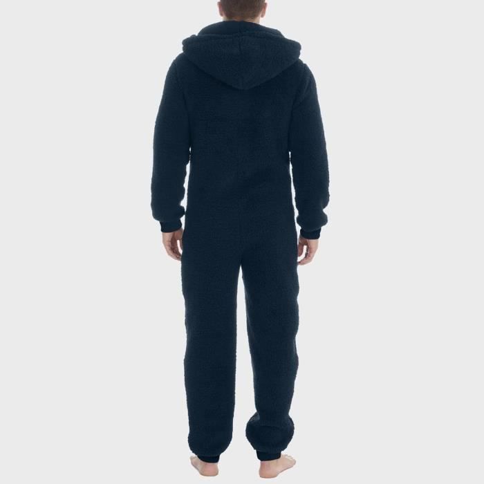 Combinaison Pyjama Homme Polaire Marine Chaud et Confortable Capuche et Doublure en Polaire Marine Cdiscount Pret a Porter
