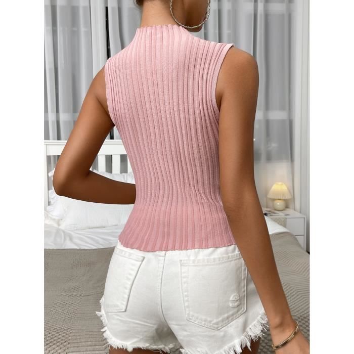 Débardeur femme coton côtelé best sale
