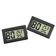 Chambre Thermomètre Hygromètre Mini Digital Humidity Meter Gauge Intérieur Noir Pour Baby Office Serre 5pcs-3