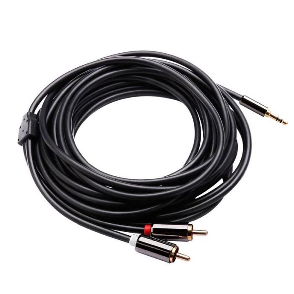 Cable Audio Stereo Rca Gauche Droit 3 5 Mm Male A 2 Males Double Cable Auxiliaire Audio 1 2rca A Blindage Double 6 5 Pi 200cm P Achat Vente Cable De Demarrage