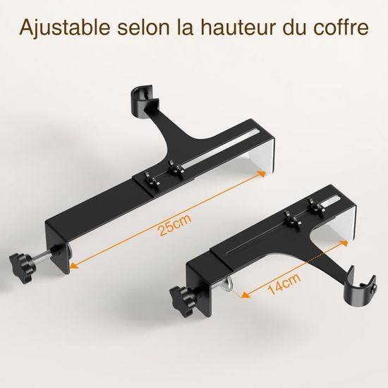 Lot De 8 Supports De Tringle à Rideaux Noirs | Leroy Merlin
