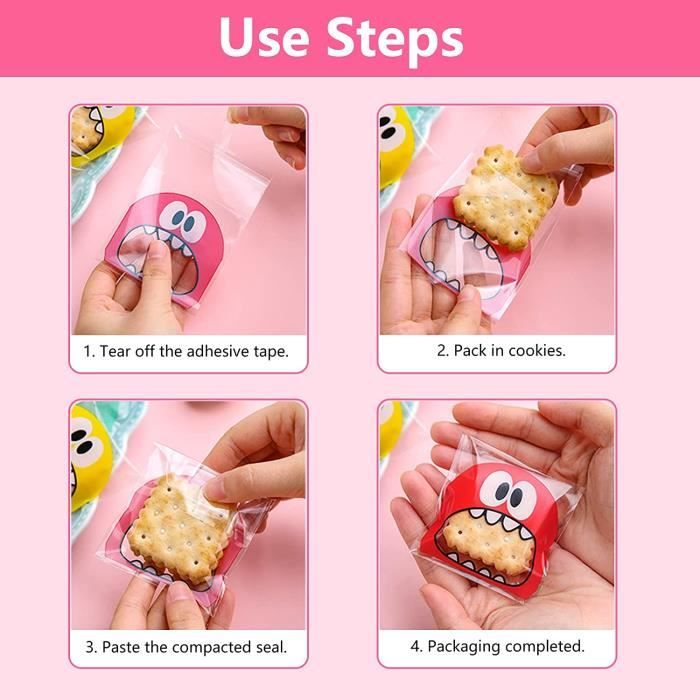 Sachet biscuit transparent deals