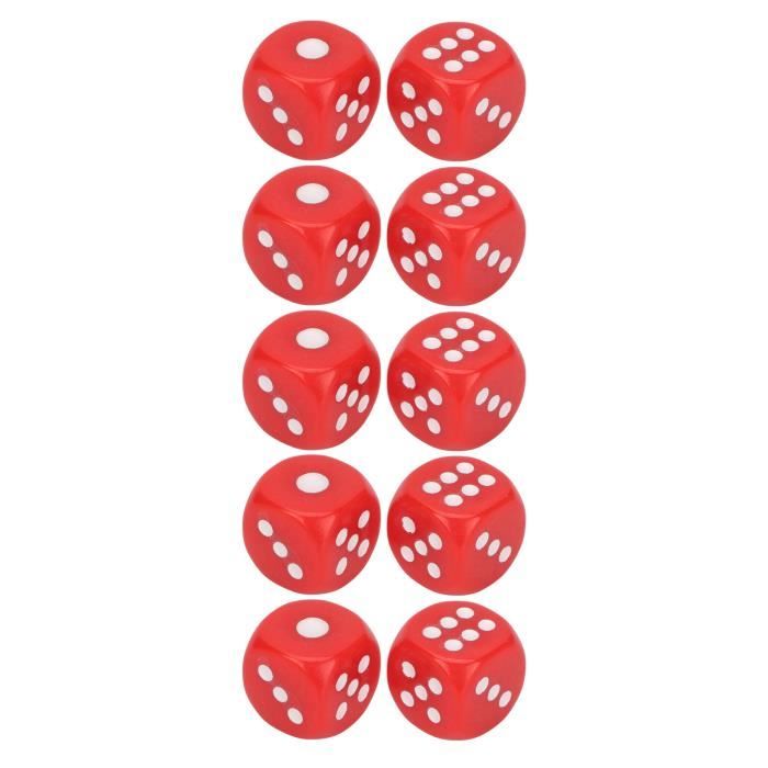 Dés à Jouer 16 mm Rouge opaque | Jeux du KDOR