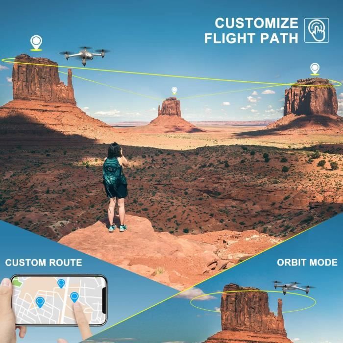 Potensic drone gps d80 top kit fpv