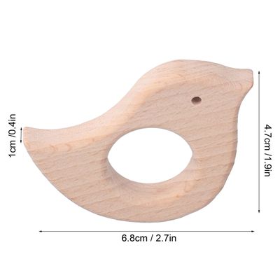 12 Pièces Anneaux De Bois Naturel - Anneaux Dentition Bébé & Bricolage - SoeUyd