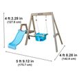 KidKraft - Aire de jeux en bois pour enfant First Play avec balançoire et toboggan-5