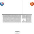 MOBILITY LAB ML304304 – Clavier Design Touch Filaire avec 2 USB pour Mac – AZERTY – Blanc et argenté-5
