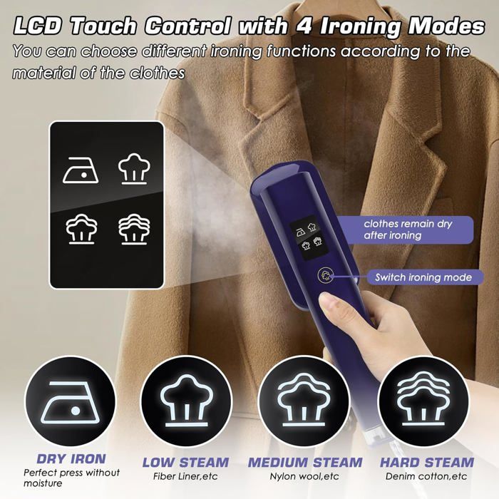 Gants De Repassage à Vapeur Anti-chaleur - 2 Pièces Pour Défroisser Cols, Poignets, Pantalons Sans Brûlure - Portable