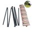 10T Tendeurs pour tente Noir 400 cm Lot de 4
