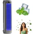 Rafraîchisseur Air Portable Climatiseur Portable USB avec Écran LED, 3 Vitesses, Refroidisseur Bleu VENTILATEUR