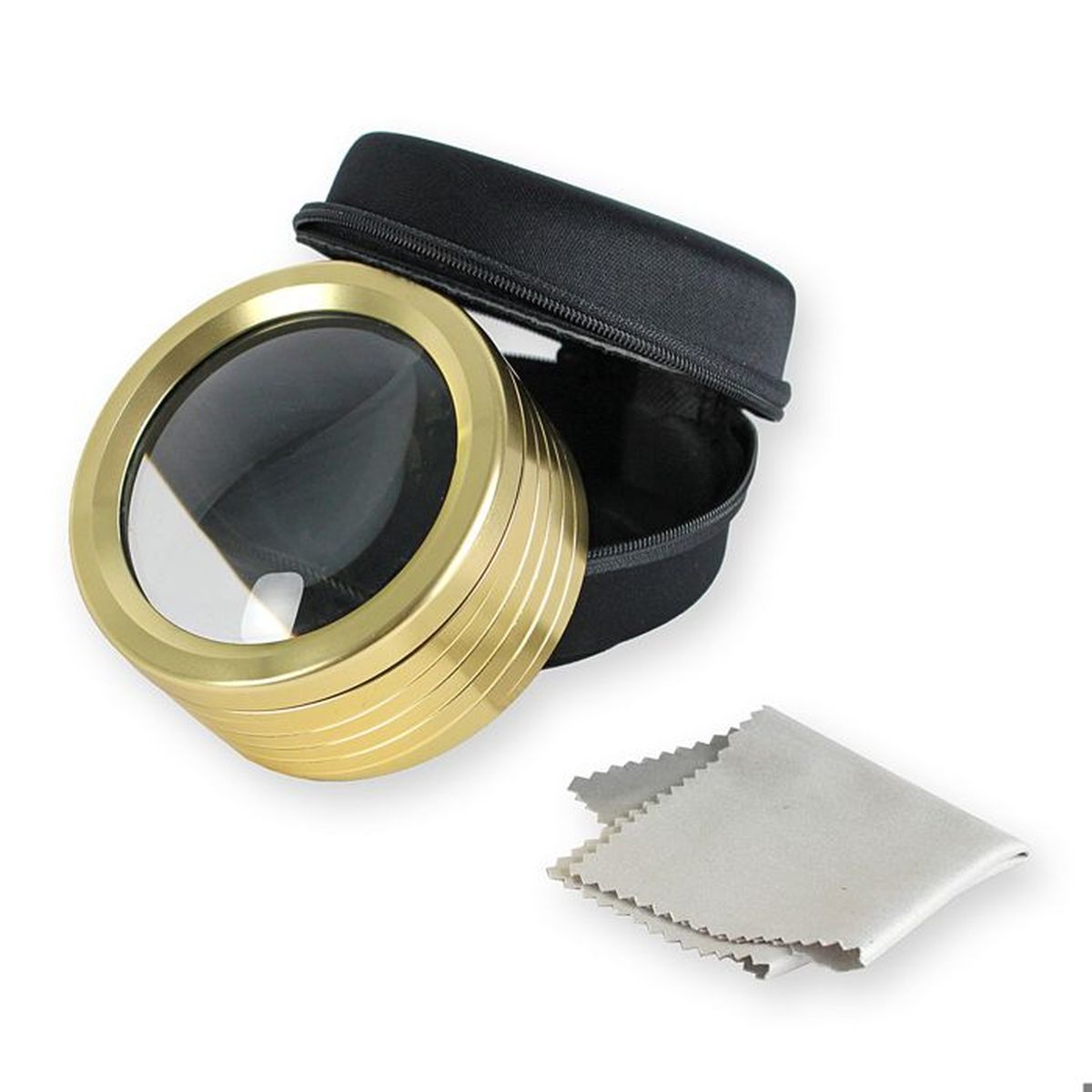 Loupe à Main Dorée SEWACC – Lentille En Verre, Grossissement Élevé, Portable, Pour Lecture, Bijoux, Artisanat