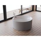 Baignoire îlot ronde - SPALINA - LOOM 2.0 - Grise - 130x130cm - Acrylique premium