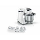Robot pâtissier BOSCH Serie 2 MUMS2EW00 - 700 W - 7 vitesses + turbo - Bol mélangeur inox 3,8 L - Noir et argent