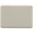 Disque dur externe - TOSHIBA - CANVIO ADVANCE - 2 To - Blanc - Logiciels de sécurité et sauvegarde inclus