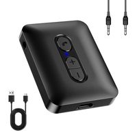 Transmetteur Récepteur Bluetooth, Adaptateur Bluetooth Sans Fil, Adaptateur Audio Bluetooth 5.4 Récepteur de Musique