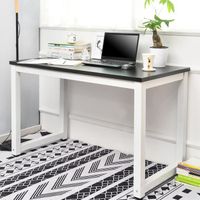 Table de bureau Table de travail PC pour Étudier,Travailler,Chambre,120x60x75cm,Noir