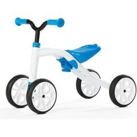 Chillafish QUADIE Bleu: trotteur bébé 4 roues pour les enfants de 1 à 3 ans, avec siège réglable sans utiliser d'outils