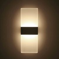 Applique Murale LED Moderne Intérieur 12W KIWAEZS - Blanc Chaud 3000K - Salon Chambre Couloir Salle De Bain