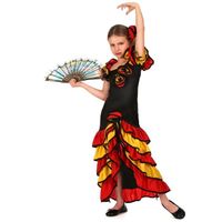 Déguisement danseuse espagnole fille - Marque - Modèle - Multicolor - Blanc - 5 ans - Tissu - Intérieur