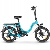 Samebike CY20 vélo électrique 36V 12AH 32km-h 350W roue 20" vélo électrique pliant SKY BLUE