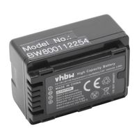 vhbw Li-Ion Batterie 1600mAh (3.6V) pour caméra vidéo, caméscope Panasonic HC-V720M, HC-V720MGK, HC-VX870, HC-W570, HC-W580 comme