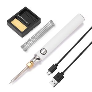FER - POSTE A SOUDER OcaSKIT-Fer à souder électrique avec chargement USB,température réglable,kit à main avec fil de support de soudure- HANDSKIT[A6]