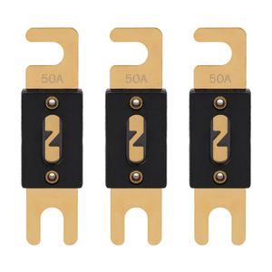 Lot De 5 Fusibles Auto AGU 40A - Verre Doré, Haute Conductivité