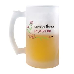 Verre à bière - Cidre Chope Queen d'Exception | Verre à bière Pinte Idée