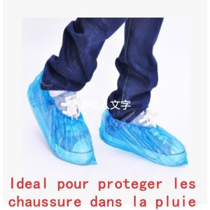 Lot de 100 couvre-chaussures jetables Bleu clair 30 /μ