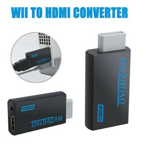 Version wii with hdmi cable - 1.2 m - Wii À Hdmi Convertisseur Soutien  Fullhd 720 P 1080 3.5mm Audio Wii2hdmi Adaptateur Pour Hdtv - Cdiscount TV  Son Photo
