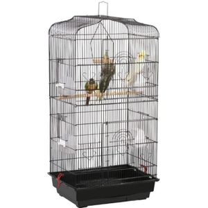 VOLIÈRE - CAGE OISEAU Cage à oiseau portable - Hauteur 92cm - Grande Vol