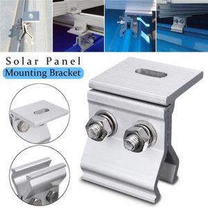 Taille Unique Blanc Support en Forme de Z pour Panneau Solaire en Aluminium Inoxydable pour Camping-Car