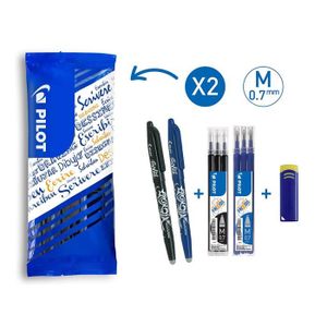 Recharge pour stylo effaçable Frixion Pointe moyenne Bleu nuit 3 pcs