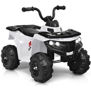 VOLTZ TOYS Quad électrique 12 V 4 roues motrices pour enfants, moto à quatre  roues alimentée par piles, phares réels, MP3 Bluetooth et pneus EVA (12 V  noir) : : Jeux et Jouets