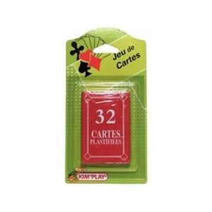 CARTES DE JEU 32 cartes plastifiées