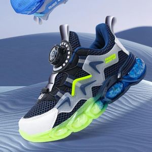 BASKET KS™ Baskets d'été pour enfants, nouvelles chaussures de sport respirantes pour garçons avec boucle pivotante - Vert Gris