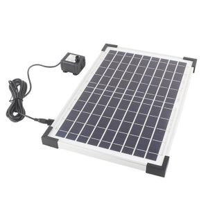 POMPE ARROSAGE Mxzzand kit de pompe de bassin de fontaine solaire Pompe de fontaine solaire 9V 10W, facile à installer, Kit jardin d'evacuation