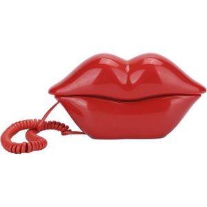 Téléphone fixe Téléphone À Lèvres À La Mode Pour Galvanoplastie W