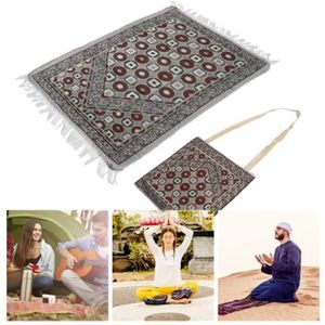 TAPIS DE SOL FITNESS TMISHION Tapis musulman fil de coton couverture de pèlerinage tapis de culte islamique avec sac fournitures