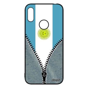 COQUE - BUMPER Coque Y6 2019 silicone drapeau argentine argentin 