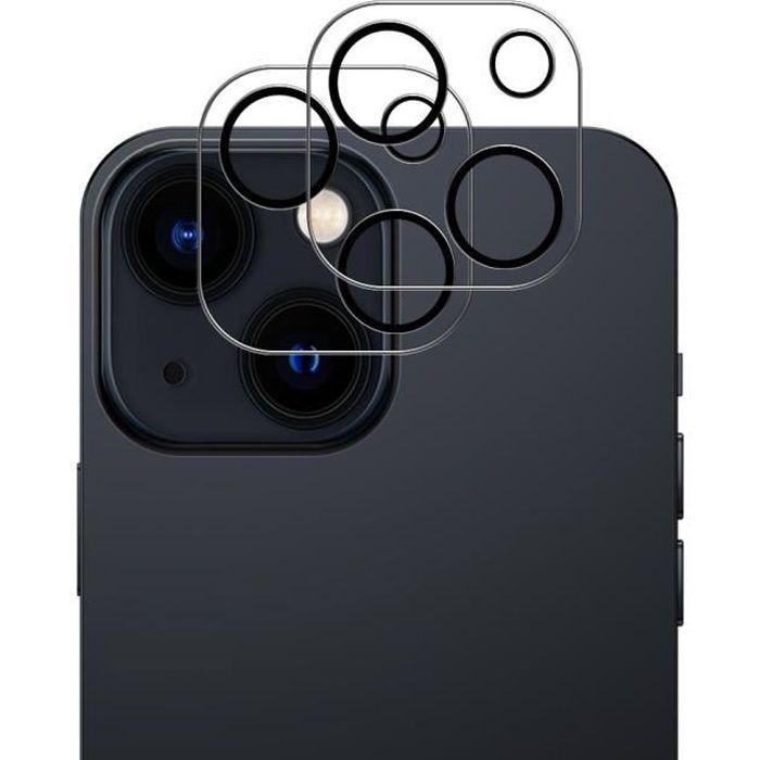 Sans Marque Lot de 3 Protecteur d'objectif d'appareil photo compatible avec Iphone  13 à prix pas cher