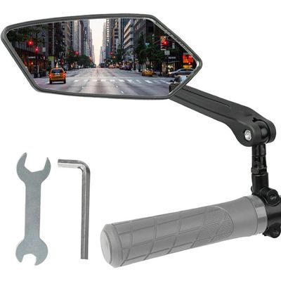 Rétroviseur de vélo gauche avec surface de miroir extra large - Rétroviseur de vélo
