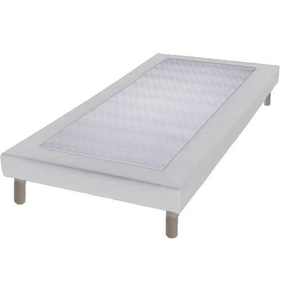 Sommier Tapissier Peggy Blanc 130x190cm – Fabrication Française, Livré Avec Pieds ! - 7