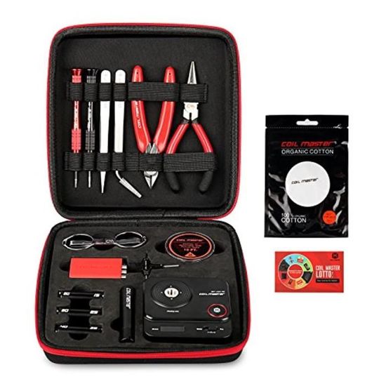 Coil Master DIYV3 kit V3 Coffret d'outils avec Coil Jig (V4)/Ohmmètre 521  Tab Mini/Pince/Kit d'outils de filage résistants à la chal - Cdiscount  Bricolage