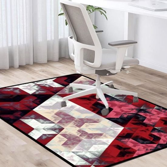 Tapis De Protection Pour Chaise De Bureau - 60x60 Cm, Antidérapant, Réduction Bruit, Facile à Nettoyer